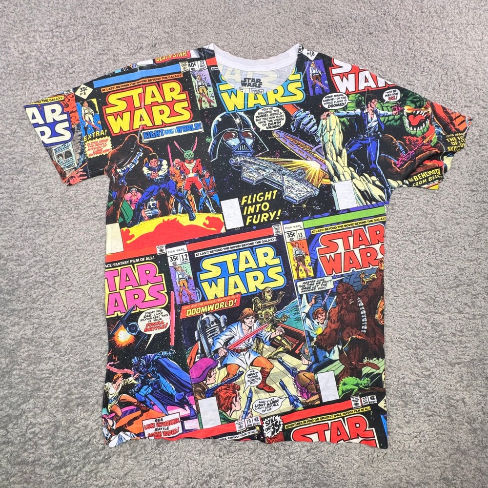 Star Wars Fifth Sun Comic Book All Over Print T-Shirt Mens Medium‎ Marvel Retro